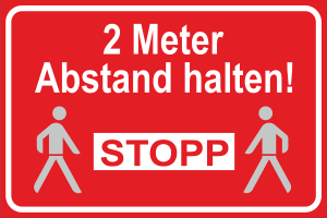 Hinweisaufkleber